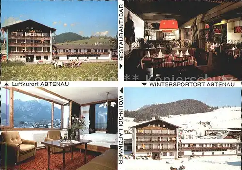 AK / Ansichtskarte Abtenau Hotel Panorama Gastraum Zimmer Kat. Abtenau