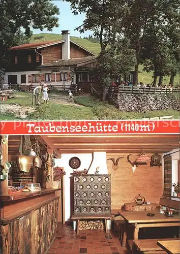 AK / Ansichtskarte Koessen Tirol Taubenseehuette Gaststube Kat. Koessen