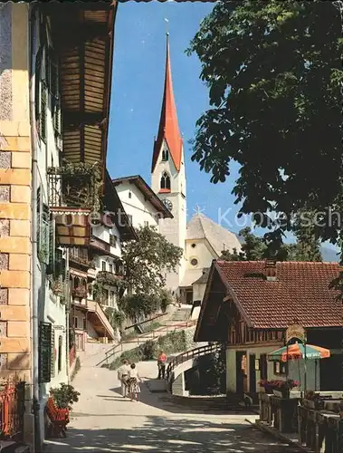 AK / Ansichtskarte Hippach Christlwirt Dorfpartie Kirche Kat. Hippach