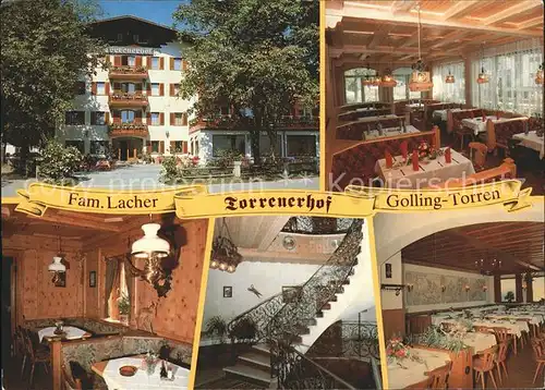 AK / Ansichtskarte Golling Salzach Hotel Torrenerhof Gastraum Speisesaal Treppenaufgang Kat. Golling an der Salzach