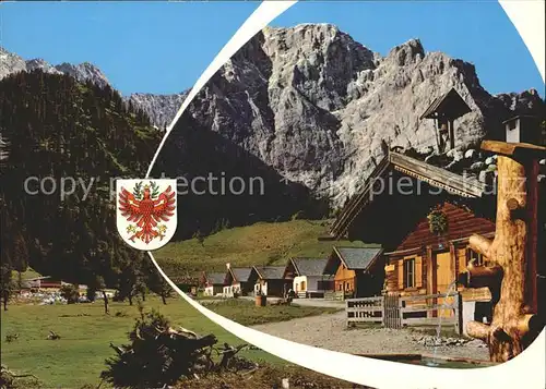 AK / Ansichtskarte Eng Karwendel Gaestehaus und Alpengasthof Eng Almen Grubenkar Gr Ahornboden Kat. Schwaz