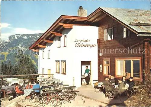 AK / Ansichtskarte Tirol Region Berghaus Weinberger am Brentenjoch mit Zahmen Kaiser Kat. Innsbruck