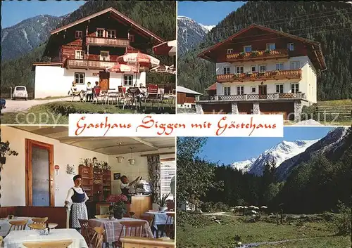 AK / Ansichtskarte Neukirchen Grossvenediger Gasthaus Siggen mit Gaestehaus Panorama Kat. Neukirchen am Grossvenediger