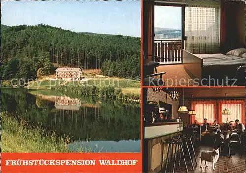 AK / Ansichtskarte Stubenberg Steiermark Fruehstueckspension Waldhof am See Zimmer Gaststube Kat. Stubenberg am See