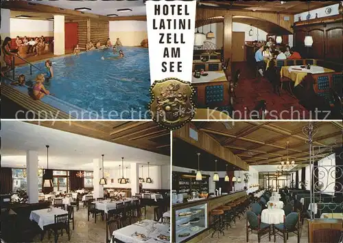 AK / Ansichtskarte Zell See Hotel Latini Hallenbad Gastraeume Kat. Zell am See
