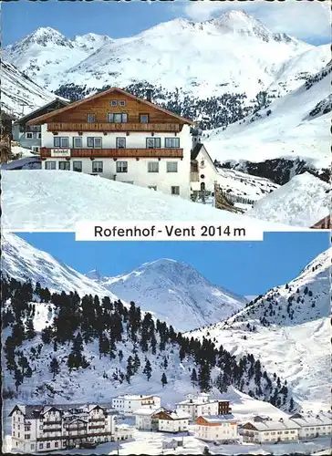 AK / Ansichtskarte Vent Tirol Hotel Rofenhof Ortsansicht Kat. Soelden