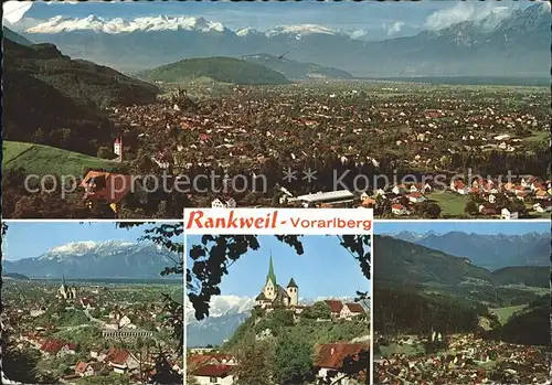 AK / Ansichtskarte Rankweil Vorarlberg Panorama Teilansichten Schloss Kat. Rankweil