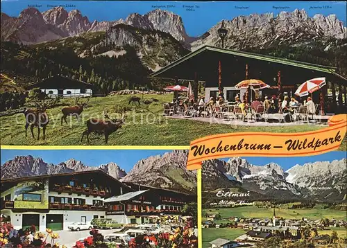 AK / Ansichtskarte Ellmau Tirol Wochenbrunn Wildpark Alpengasthof Hotel Wochenbrunn Kat. Ellmau