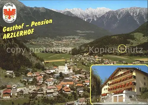 AK / Ansichtskarte Arzl Pitztal Gasthof Pension Arzlerhof Panorama Kat. Arzl im Pitztal