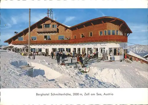 AK / Ansichtskarte Zell See Berghotel Schmittenhoehe Kat. Zell am See