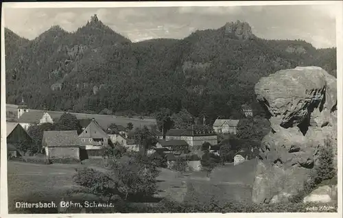 AK / Ansichtskarte Dittersbach Tschechien Boehmische Schweiz Kat. Jetrichovice