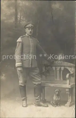 AK / Ansichtskarte Bremen Cuirassier Regiment 1 WK1 portrait mit Hund Kat. Bremen