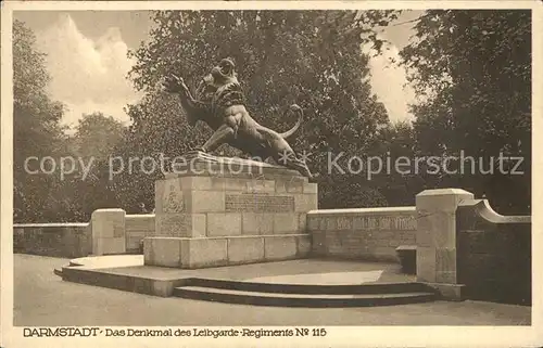 AK / Ansichtskarte Darmstadt Denkmal des Leibgarde Reg.115 Kat. Darmstadt