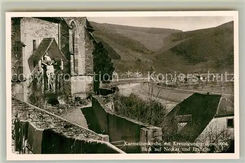 AK / Ansichtskarte Hirschhorn Neckar Karmelitenkirche Kreuzigungsgruppe  Kat. Hirschhorn (Neckar)