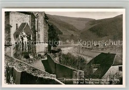 AK / Ansichtskarte Hirschhorn Neckar Karmelitenkirche Kreuzigungsgruppe  Kat. Hirschhorn (Neckar)