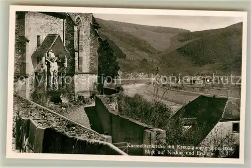 AK / Ansichtskarte Hirschhorn Neckar Karmelitenkirche Kreuzigungsgruppe  Kat. Hirschhorn (Neckar)