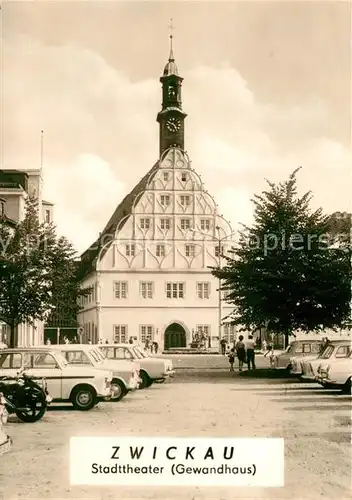 AK / Ansichtskarte Zwickau Sachsen Stadttheater Gewandhaus Kat. Zwickau