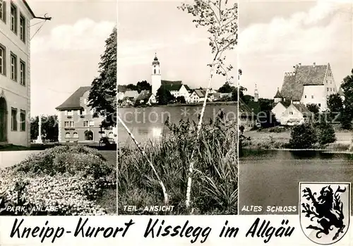 AK / Ansichtskarte Kisslegg Park Seepartie Altes Schloss Kat. Kisslegg