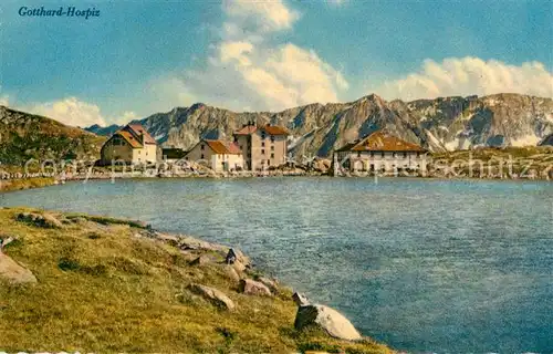 AK / Ansichtskarte Gotthardpass Gotthard Hospiz Bergsee Alpen