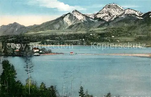 AK / Ansichtskarte Faakersee mit Mittagskogel Karawanken Kat. Villach