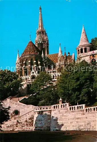 AK / Ansichtskarte Budapest Matyas templom a Halaszbastyaval Matthiaskirche Fischerbastei Kat. Budapest