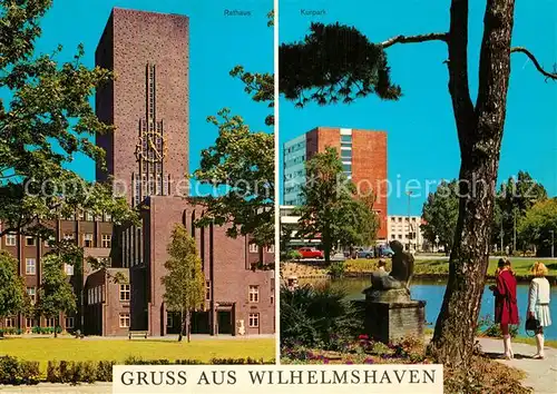 AK / Ansichtskarte Wilhelmshaven Rathaus Kurpark  Kat. Wilhelmshaven