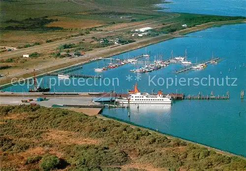 AK / Ansichtskarte Langeoog Nordseebad Fliegeraufnahme Hafen Kat. Langeoog