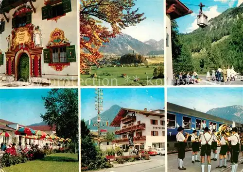 AK / Ansichtskarte Ruhpolding Rathaus Rauschbergbahn Kurhaus  Kat. Ruhpolding