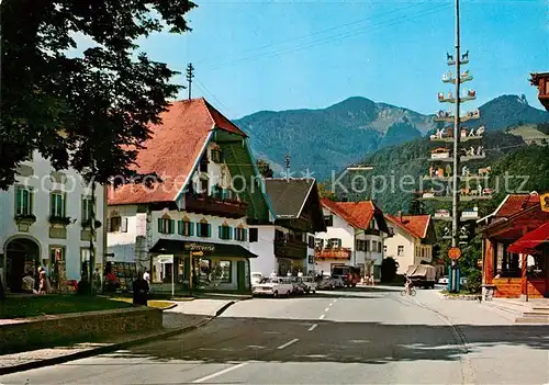 AK / Ansichtskarte Grassau Chiemgau Dorfplatz Hochplatte  Kat. Grassau