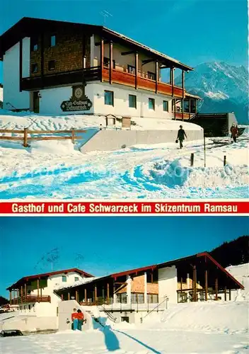 AK / Ansichtskarte Ramsau Berchtesgaden Gasthof Schwarzeck Skizentrum Kat. Ramsau b.Berchtesgaden
