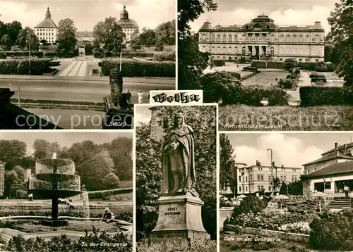 AK / Ansichtskarte Gotha Thueringen Naturkundemuseum Orangerie Ernst der Fromme Denkmal  Kat. Gotha