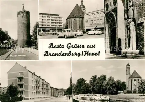 AK / Ansichtskarte Brandenburg Havel Plauer Torturm Der Roland  Kat. Brandenburg