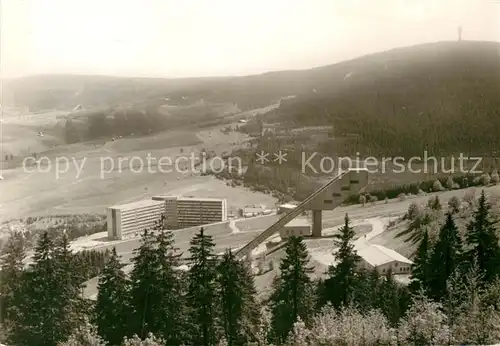 AK / Ansichtskarte Oberwiesenthal Erzgebirge Sprungschanze Erholungsheim am Fichteberg Klinovec Kat. Oberwiesenthal