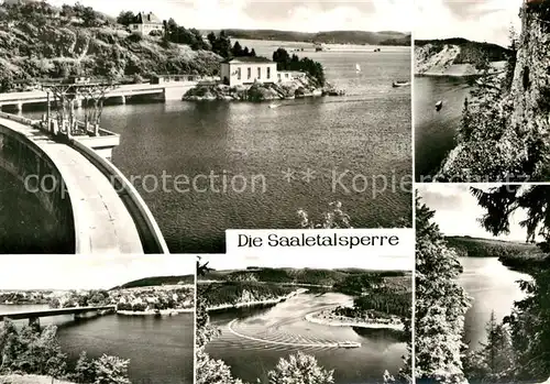 AK / Ansichtskarte Saaletalsperre Stausee Sperrmauer Totenfels Saalburg Blaupunkt Biere  Kat. Burgk