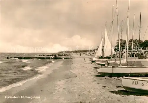 AK / Ansichtskarte Kuehlungsborn Ostseebad Strand Segelboote  Kat. Kuehlungsborn