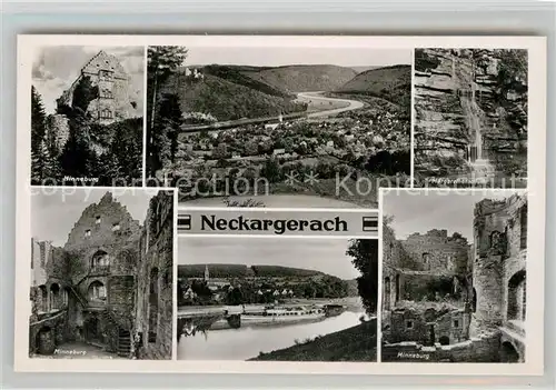AK / Ansichtskarte Neckargerach Minneburg Margarethenschlucht Gesamtansicht  Kat. Neckargerach