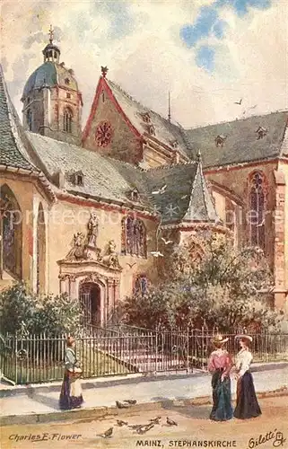 AK / Ansichtskarte Verlag Tucks Oilette Nr. 187 B Mainz Stephanskirche Charles E. Flower  Kat. Verlage