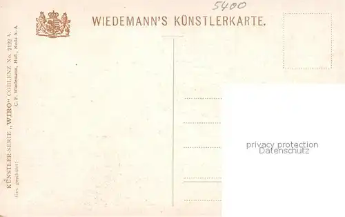 AK / Ansichtskarte Verlag Wiedemann WIRO Nr. 2122 A Koblenz  Kat. Verlage