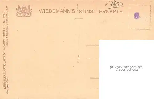 AK / Ansichtskarte Verlag Wiedemann WIRO Nr. 1990 B Freiburg im Breisgau  Kat. Verlage
