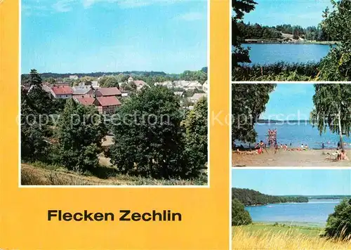 AK / Ansichtskarte Flecken Zechlin Panorama Schwarzer See Am Grossen Zechliner See Kat. Rheinsberg