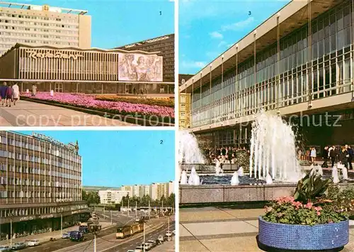 AK / Ansichtskarte Dresden Restaurant und Interhotel Bastei Thaelmann Str Kulturpalast Altmarkt Kat. Dresden Elbe