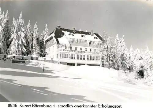 AK / Ansichtskarte Baerenburg Sachsen Cafe Kat. Altenberg