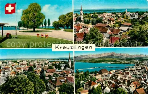 AK / Ansichtskarte Kreuzlingen Bodensee Platz Panorama Teilansicht 