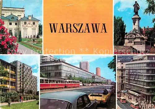 AK / Ansichtskarte Warschau Masowien Stadtansichten Denkmal Kat. Warschau
