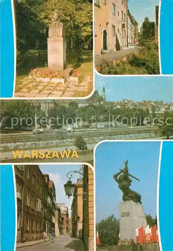 AK / Ansichtskarte Warschau Masowien Denkmal Stadtansichten  Kat. Warschau