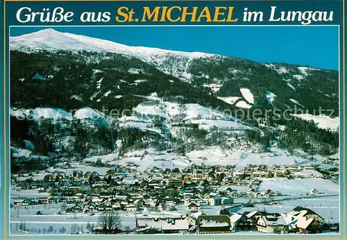 AK / Ansichtskarte St Michael Lungau Panorama Wintersportgebiet Alpen