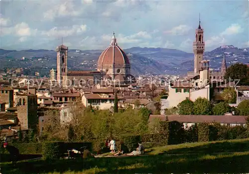 AK / Ansichtskarte Firenze Toscana Panorama Kathedrale Palazzo Vecchio Kat. Firenze