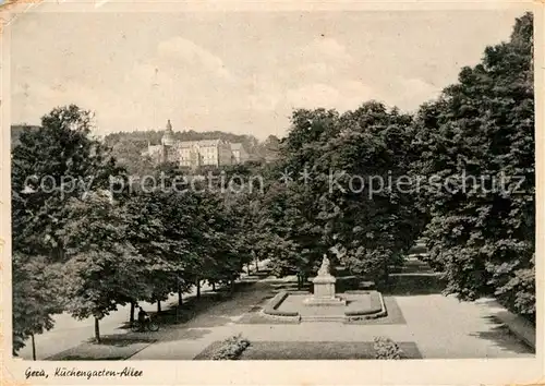 AK / Ansichtskarte Gera Kuechengarten Allee Kat. Gera