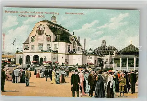 AK / Ansichtskarte Ausstellung Bayr Landes Nuernberg 1906 Hauptrestaurant  Kat. Expositions