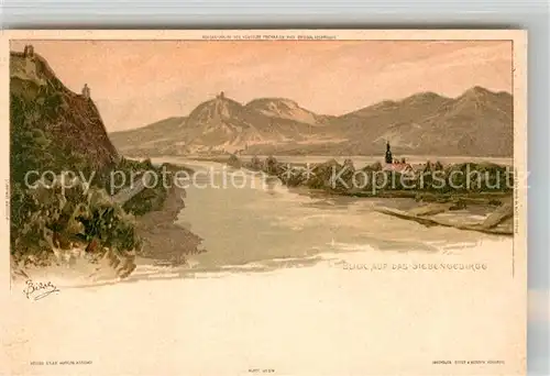 AK / Ansichtskarte Biese Carl Karl Siebengebirge Litho  Kat. Kuenstlerlitho